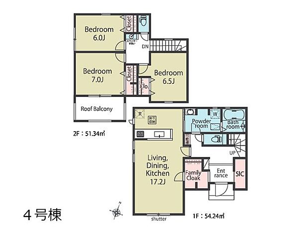 ◆4号棟◆~Floor plan~ 図面と異なる場合は現況を優先致します。