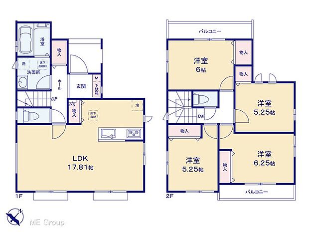 ◆B号棟◆~Floor plan~ 図面と異なる場合は現況を優先