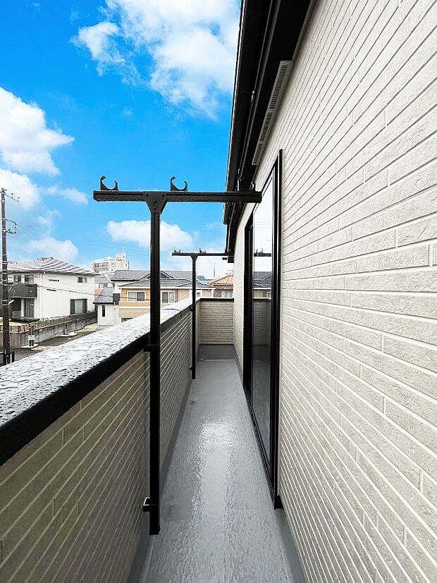 風通しの良いバルコニー