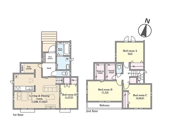 ◆A号棟◆~Floor plan~ 図面と異なる場合は現況を優先致します。