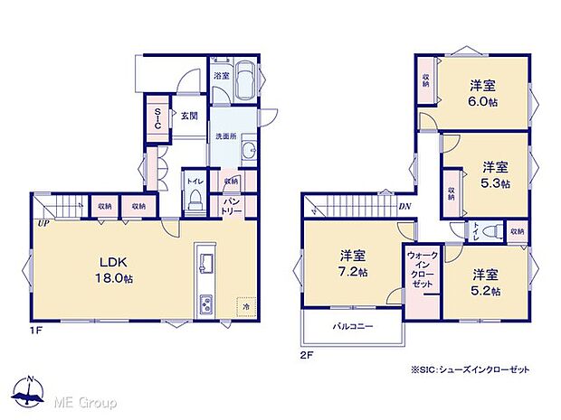 ～Floor plan～　図面と異なる場合は現況を優先