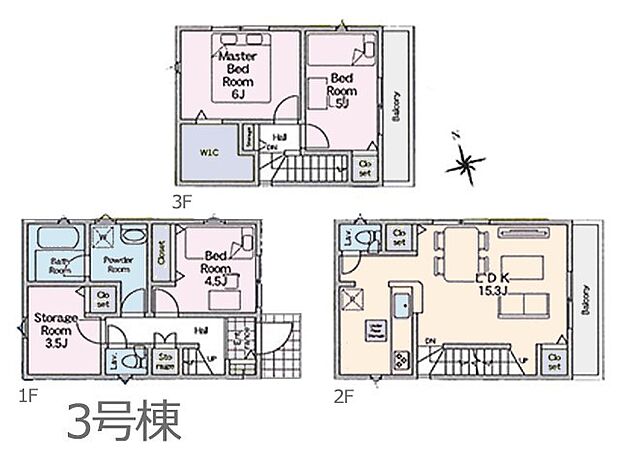 ◆3号棟◆~Floor plan~図面と異なる場合は現況を優先