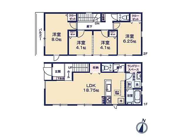 ◆2号棟◆~Floor plan~図面と異なる場合は現況を優先