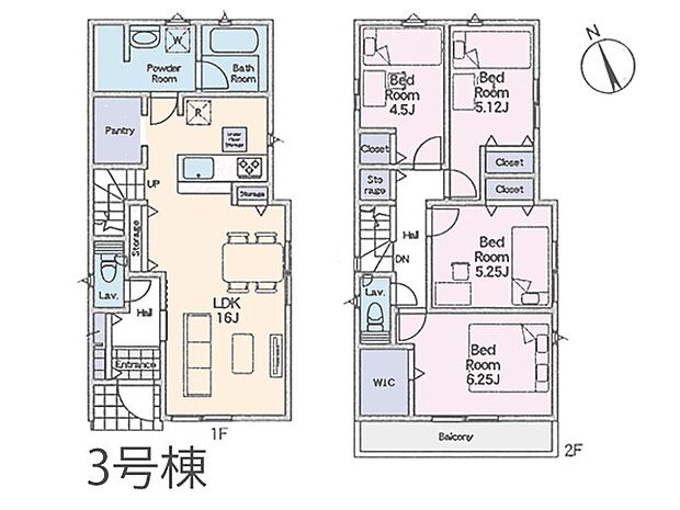◆3号棟◆~Floor plan~ 図面と異なる場合は現況を優先致します。