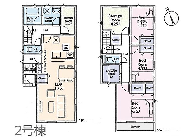 ◆2号棟◆~Floor plan~ 図面と異なる場合は現況を優先致します。
