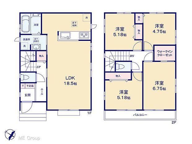 ◆B号棟◆～Floor plan～図面と異なる場合は現況を優先  