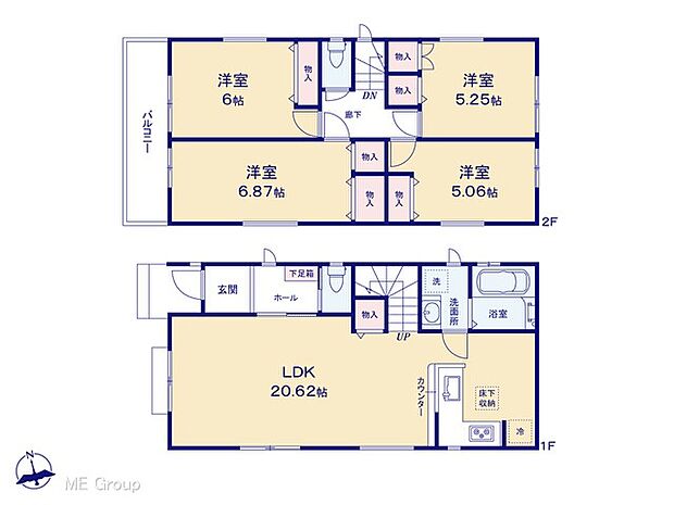 ◆2号棟◆~Floor plan~ 図面と異なる場合は現況を優先