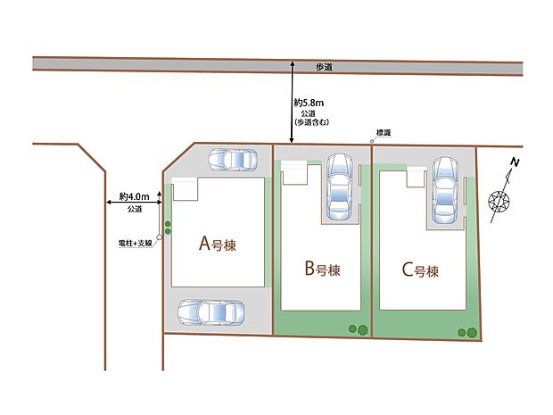 ～Plot map～　図面と異なる場合は現況を優先