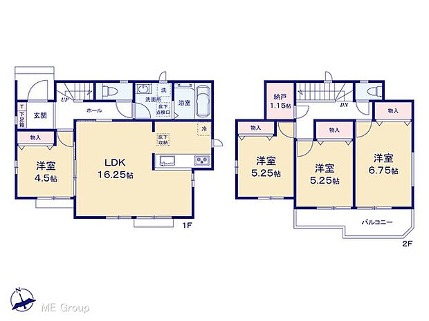 ◆B号棟◆~Floor plan~図面と異なる場合は現況を優先