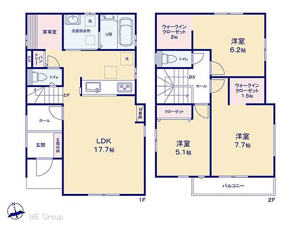 ◆1号棟◆~Floor plan~ 図面と異なる場合は現況を優先