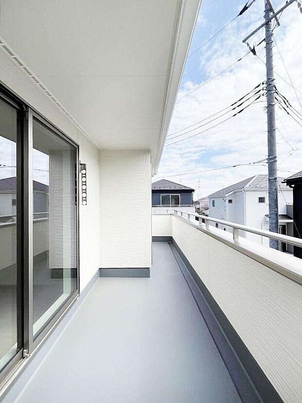 風通しの良いバルコニー