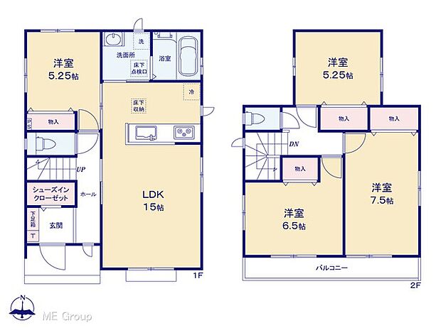 ◆B号棟◆～Floor plan～　図面と異なる場合は現況を優先