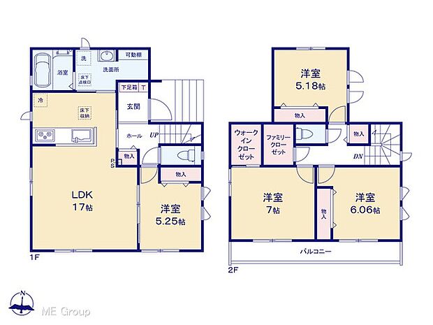 ◆B号棟◆～Floor plan～　図面と異なる場合は現況を優先