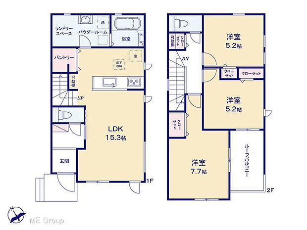 ◆2号棟◆~Floor plan~ 図面と異なる場合は現況を優先