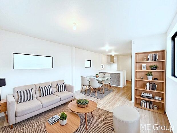 開放感を感じながら家族団らんが楽しめる2階リビング！　※家具はCGです