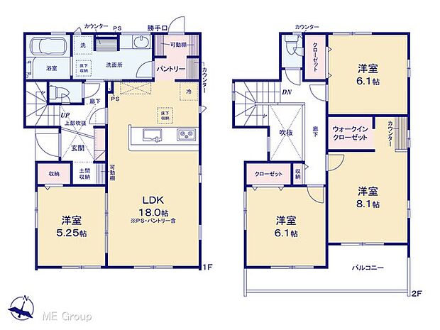 ◆2号棟◆～Floor plan～　図面と異なる場合は現況を優先