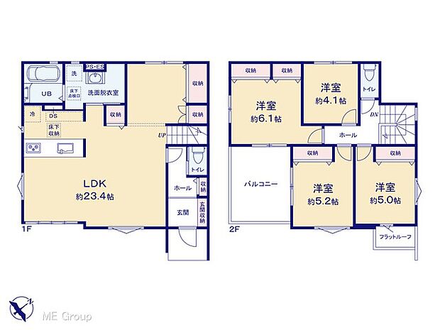 ～Floor plan～　図面と異なる場合は現況を優先
