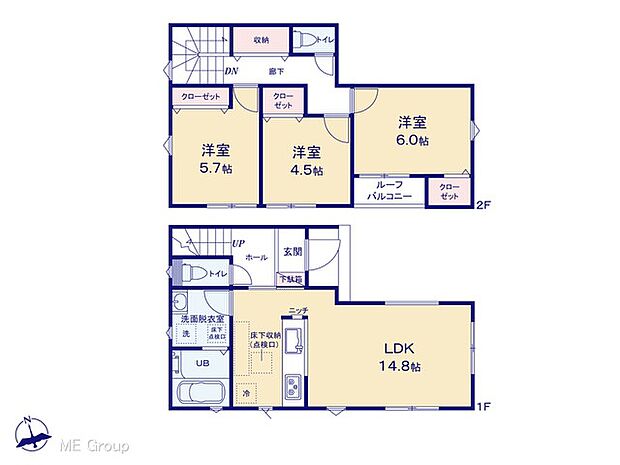 ◆2号棟◆~Floor plan~ 図面と異なる場合は現況を優先
