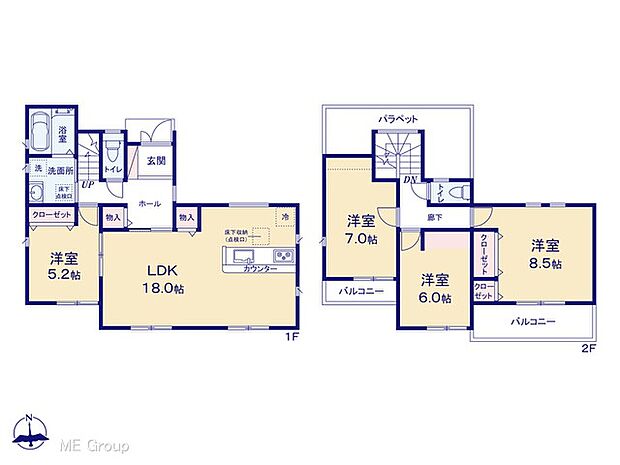 ～Floor plan～　図面と異なる場合は現況を優先