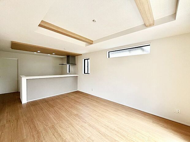 ◆2号棟◆~Living~ ここにはみんなが集い、食事と楽しい会話が始まる。話に夢中になりすぎて、ついつい時を忘れ夜半過ぎになってしまう。そんな束の間の幸せを感じさせてくれる場所でありたい。