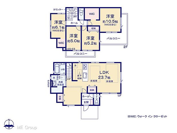 ◆2号棟◆~Floor plan~ 図面と異なる場合は現況を優先