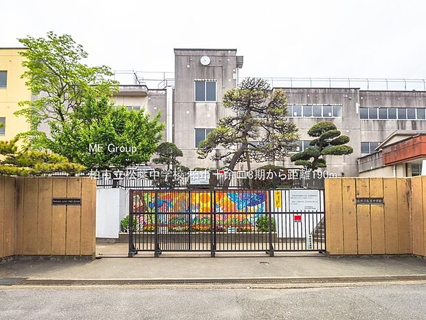 中学校 190m 柏市立松葉中学校