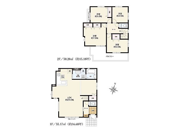 ◆2号棟◆~Floor plan~図面と異なる場合は現況を優先