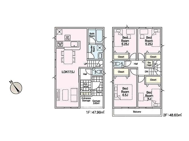 ◆4号棟◆~Floor plan~ 図面と異なる場合は現況を優先致します。