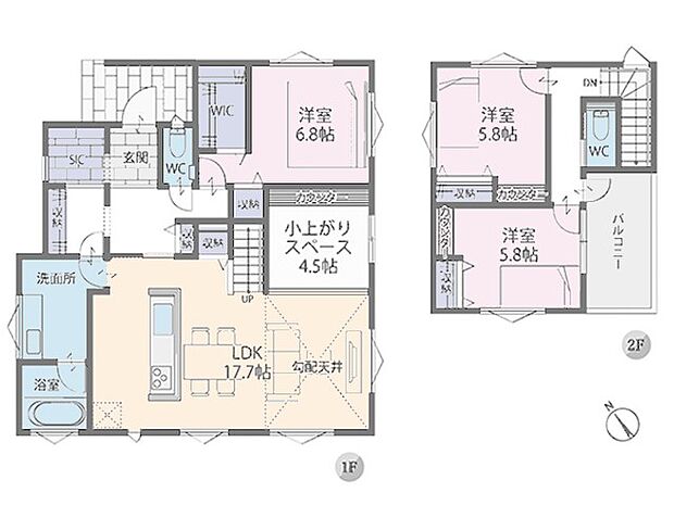 ◆1号棟◆～Floor plan～図面と異なる場合は現況を優先  