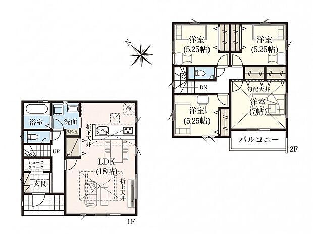◆1号棟◆~Floor plan~図面と異なる場合は現況を優先
