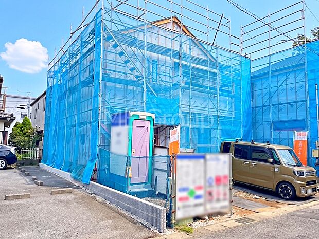 ◆1号棟◆~Exterior~ 閑静な住宅地で子育て家族にピッタリ。毎日のお散歩も快適な緑に恵まれたエリアで、自然に包まれた穏やかな暮らしを実現するための、ゆとりある住環境が整っています。