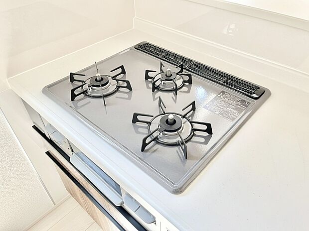 三口ガスコンロでお料理が一気にはかどりそう