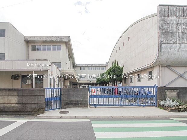小学校 270m 松戸市立馬橋小学校
