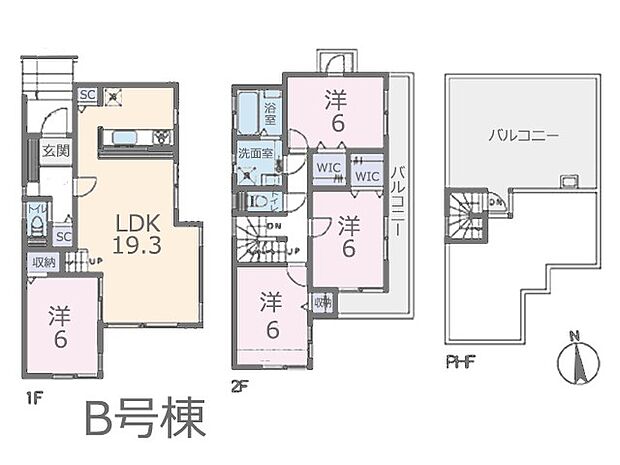 ◆B号棟◆~Floor plan~図面と異なる場合は現況を優先