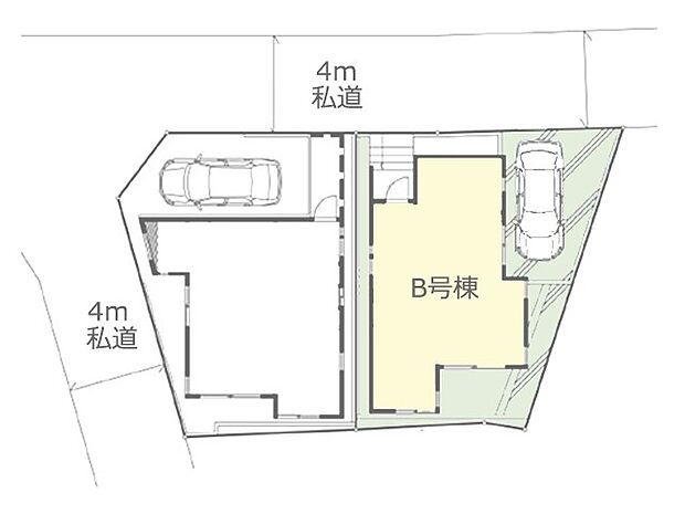◆B号棟◆~Plot map~図面と異なる場合は現況を優先