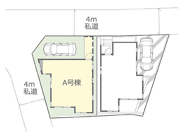 ◆A号棟◆~Plot map~図面と異なる場合は現況を優先