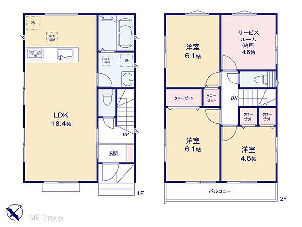 ◆2号棟◆~Floor plan~ 図面と異なる場合は現況を優先