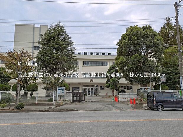 小学校 430m 習志野市立袖ケ浦東小学校