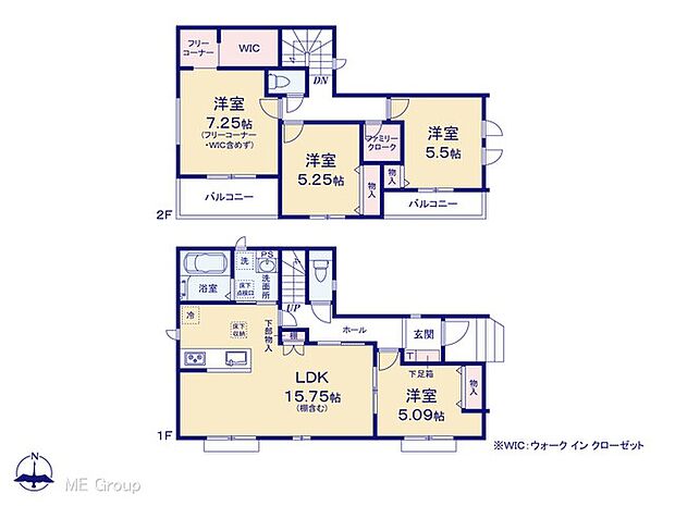 ◆B号棟◆～Floor plan～　図面と異なる場合は現況を優先