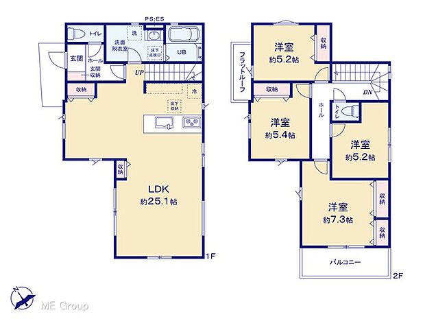◆1号棟◆～Floor plan～　図面と異なる場合は現況を優先
