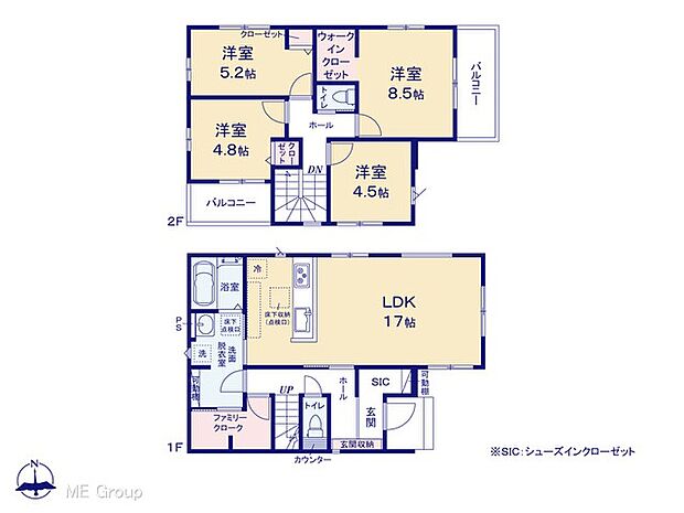 ◆2号棟◆~Floor plan~ 図面と異なる場合は現況を優先