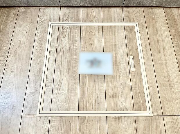 床下収納付き!日用品・非常用品の収納にも大活躍。