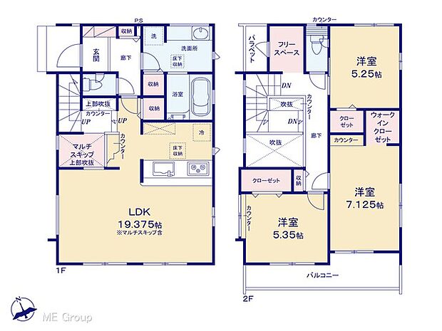 ◆1号棟◆~Floor plan~ 図面と異なる場合は現況を優先