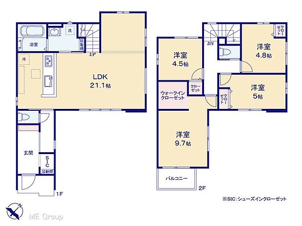◆1号棟◆~Floor plan~ 図面と異なる場合は現況を優先