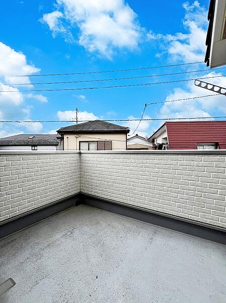 風通しの良いバルコニー