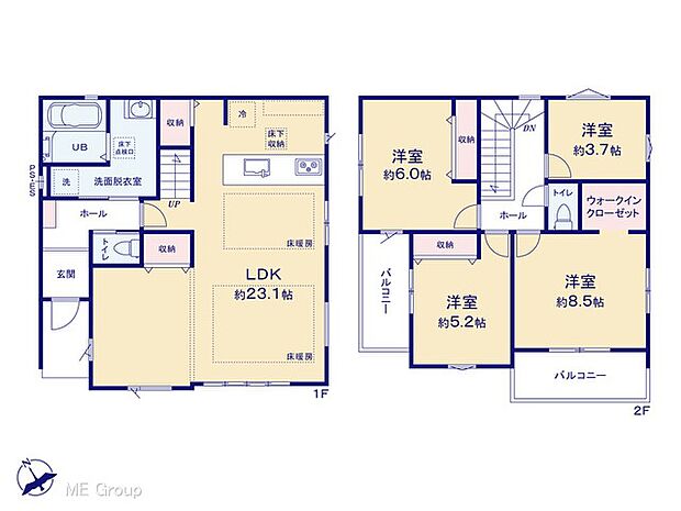 ～Floor plan～　図面と異なる場合は現況を優先致します。