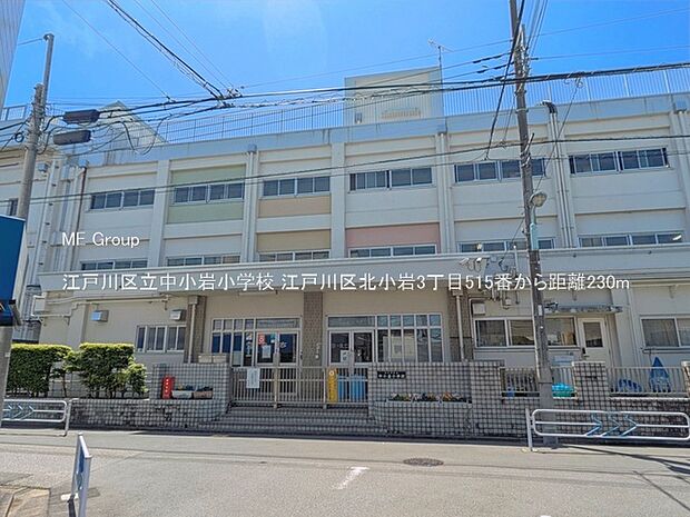 小学校 230m 江戸川区立中小岩小学校