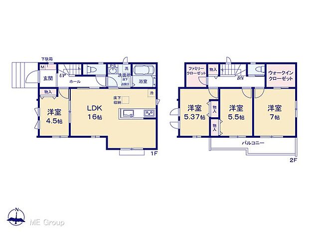 ◆D号棟◆～Floor plan～　図面と異なる場合は現況を優先