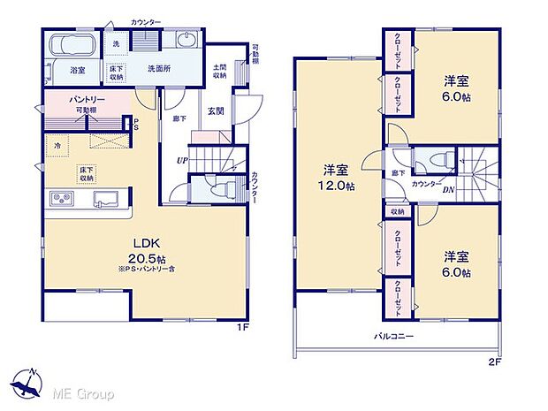 ◆1号棟◆~Floor plan~ 図面と異なる場合は現況を優先