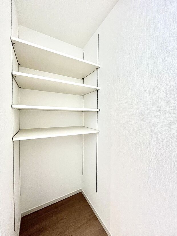 便利なリネン庫で、スッキリした使いやすい洗面室に  